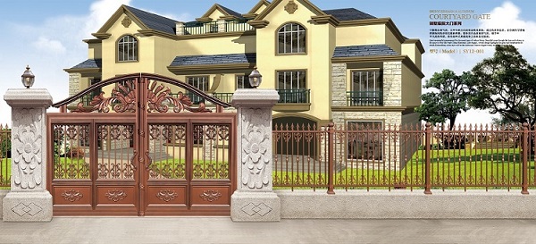 别墅铝艺大门，定制大门两大忌讳