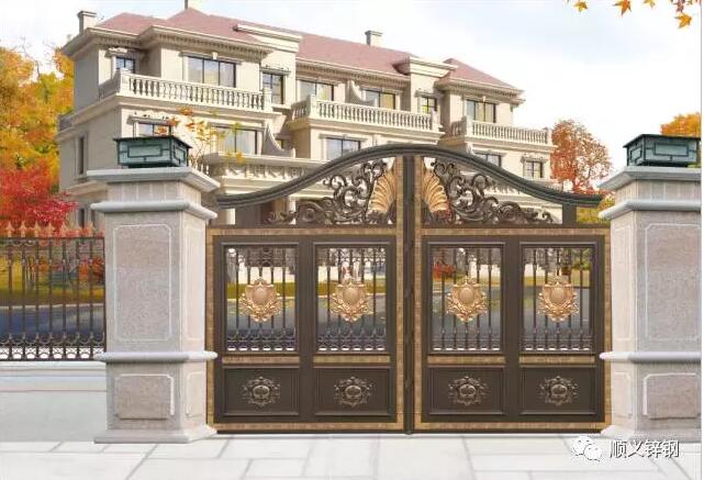 铝艺庭院大门定制设计报价 生产厂家直销 宝东铁艺